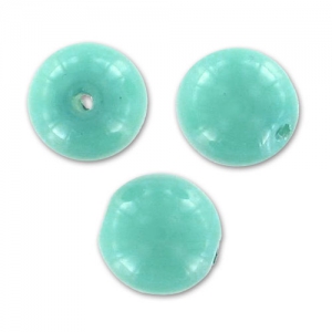 Cuentas redondas Shiny 4 mm Turquesa Blue x50