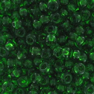 Cuentas de Rocalla Preciosa 9/0 de 2,5 mm - Verde botella x 20 g