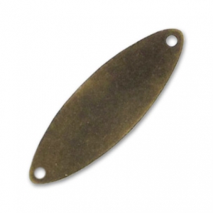 Separador ovalado liso 2 agujeros 30 mm bronce x1