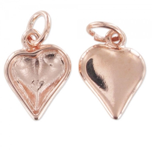 Engaste colgante sola cara 4809 13x12 mm dorado rosa