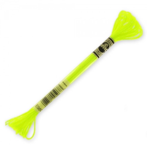 Hilo de bordar DMC Mouliné Efecto Luz Amarillo Fluorescente (E980) x 8 m