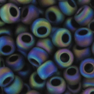 Rocalla Toho 11/0 TO11R86F - Opaque Frosted Rainbow Iris x8g