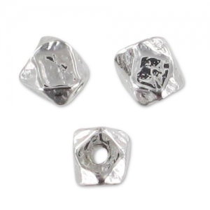 Corazón 7 mm rodiado