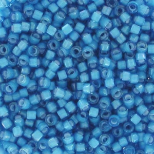 Miyuki Delica 11/0 DB1783 - Capri Blue AB Lined White