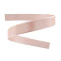 Cordón plano cuero 10 mm Light Rose Nacarado x30cm