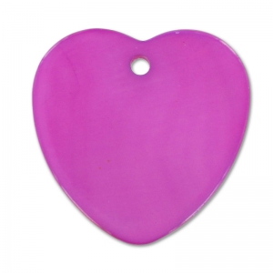 Cequies corazón de Nácar 24 mm Amethyst x5
