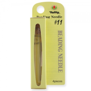 Agujas Tulip extremidad redondeada para rocallas 15/0 0,41x48,5 mm (N°11) x4