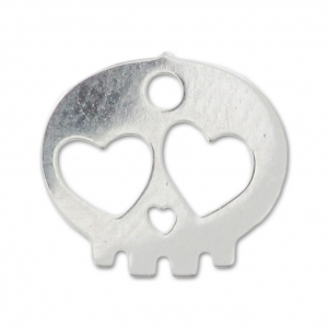 Colgante calavera 10 mm Plata 925 x1