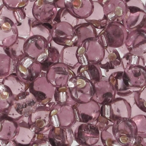 Mini-gotas Miyuki 3.4 mm DP28-0012 - Silver Lined Smoky Amethyst x8g