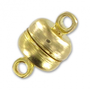 Cierre magnético 12x7 mm dorado con oro fino x1