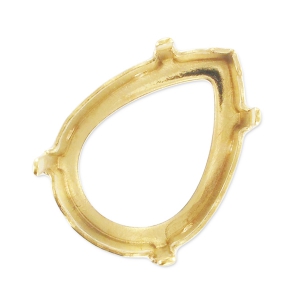 Engaste PureCrystal 4320 pera 18x13 mm color dorado