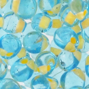 Mini-gotas Miyuki 3.4 mm DPF18 - Apricot Lined Aqua x8g