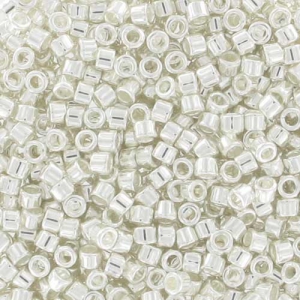 Miyuki Delica 11/0 DB0551 - Bright Sterling Silver Plated x5g