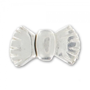 Cierre magnético nudo para cordón plano 5 mm plateado x1