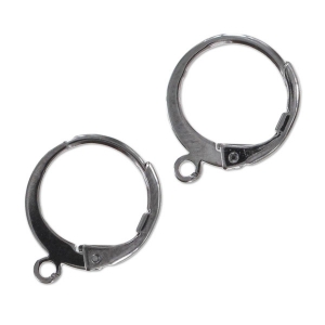 Ganchos cerrados 12 mm black nickel x2