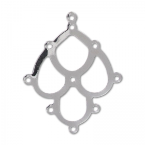 Separadores candelabros para decorar 31 mm rodiado x2