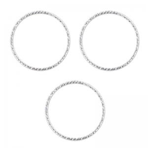 Aro decorativo 13mm Plata 925 x5