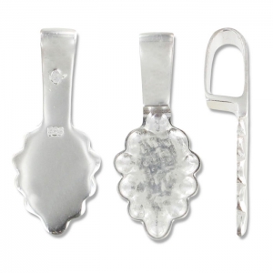 Enganche colgante para pegar 24 mm Plata 925 x1