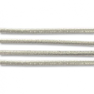 Hilo elástico encerado 1 mm Plateado x 4m
