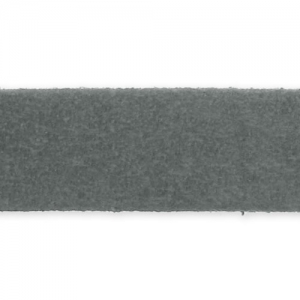 Cordón plano imitación Gamuza 10 mm Gris x1m