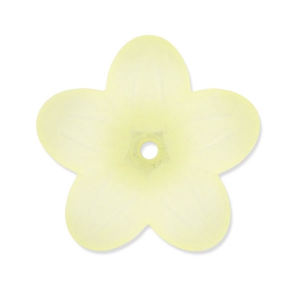 Flor 20 mm Amarillo claro Frosted