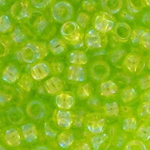 Rocalla Toho 15/0 TO15R164 - Transparent Rainbow Lime Green