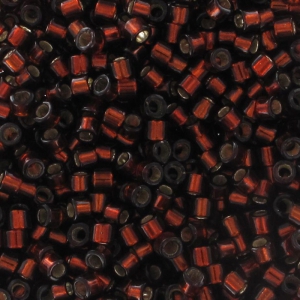 Miyuki Delica 11/0 DB1202 -  Silver Lined Dark Cranberry x8g