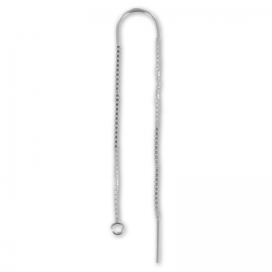 Pendientes de cadena Plata 925 50+55 mm x2