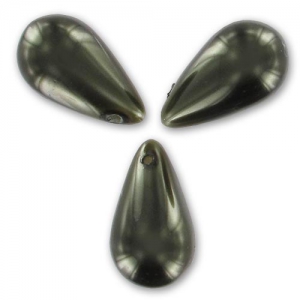 Gotas nacaradas 9x16 mm Dark Khaki x10
