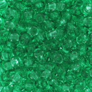 Cuentas de Rocalla Preciosa 11/0 de 2 mm - Verde, 10 g