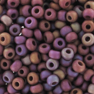 Cuentas de Rocalla Preciosa 11/0 de 2 mm - Marrón mate AB x 20 g