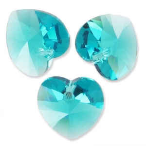 Corazón PureCrystal 6228 14,4x14 mm Blue Zircon x1