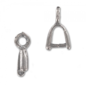 Enganches para colgante 9 mm plateado x4