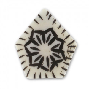 Colgante de hueso 28 mm Natural x1