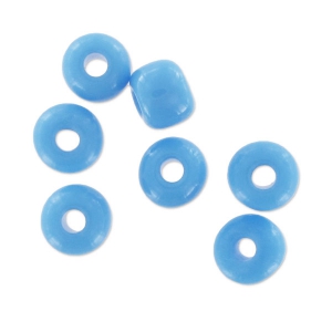 Cuentas de Rocalla Preciosa 6/0, 4 mm - Turquesa opaca, 20 g