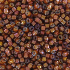 Miyuki Delica 11/0 DB1779 - Dark Topaz AB Lined White