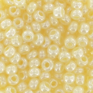 Cuentas de Rocalla Preciosa 9/0, 2,5 mm - Crema nacarada, 20 g
