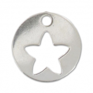 Colgante estrella 10 mm Plata 925 x1