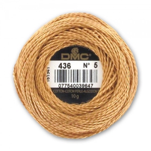 Algodón perlé DMC  n°5 Light Brown (436) x45m