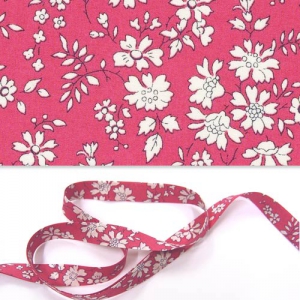 Cinta cortada al bies Liberty Capel Géranium x 1m