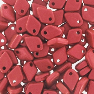 Dragon Scale Bead 1.5x5 mm Red Metallic Mat x5g