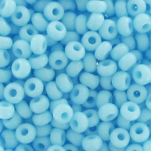 Cuentas de Rocalla Preciosa 11/0 de 2 mm - Aguamarina opaca x 20 g