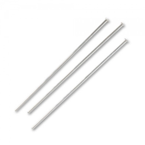 Bastón cabeza de alfiler Plata 925 40x1.8x0.7 mm x10