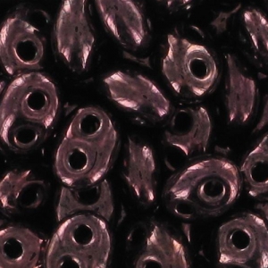 Twin beads 2.5x5 mm Dark Bronze x20g