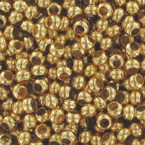 Rocallas de metal 11/0 Chapado Oro 24 quilates x10g