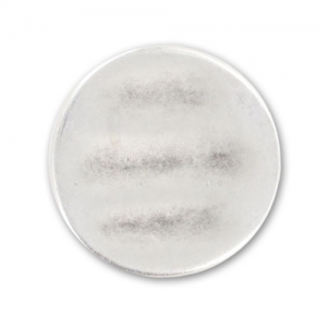 Cuenta pasante redonda para cordón 1.8 mm Chapado Plateado envejecido x1