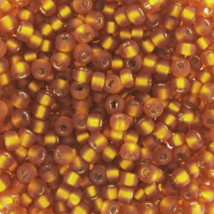 Rocalla Miyuki 11/0 2422F - Silver Lined Mat Topaz x8g