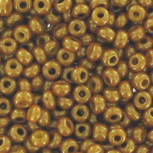 Preciosa Cuentas de rocalla 9/0 2,5 mm - Amarillo opaco Rosa Lustre x20g