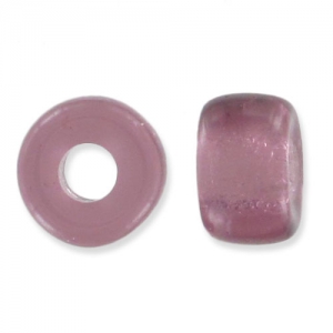 Cuentas con agujero grande - Pony Beads 6 mm - Preciosa - Amatista mediana x15