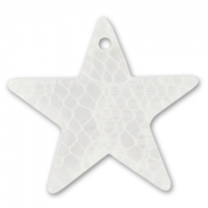 Estrella 19 mm encaje blanco x1